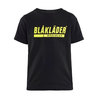 BLÅKLÄDER lasten T-paita musta logopainatuksella